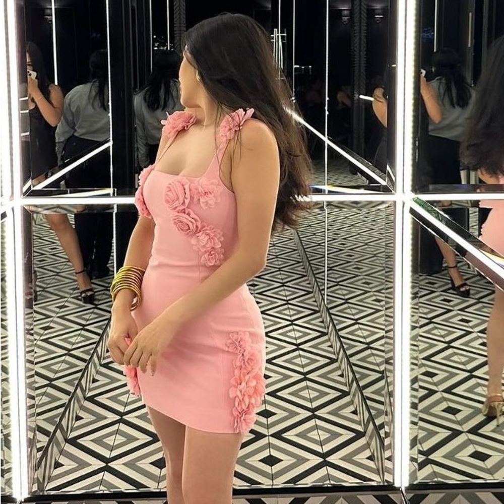 JW PEI Elaina Pink Rosette Dress